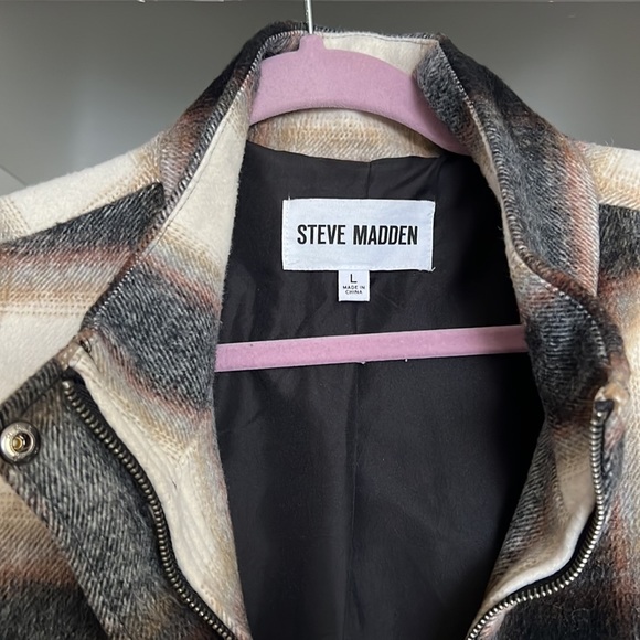 Steve Madden Harper Plaid Jacket - Picture 2 of 7